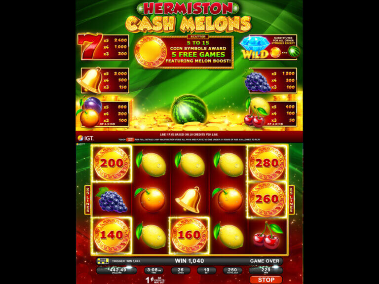 Hermiston Cash Melons sample screen